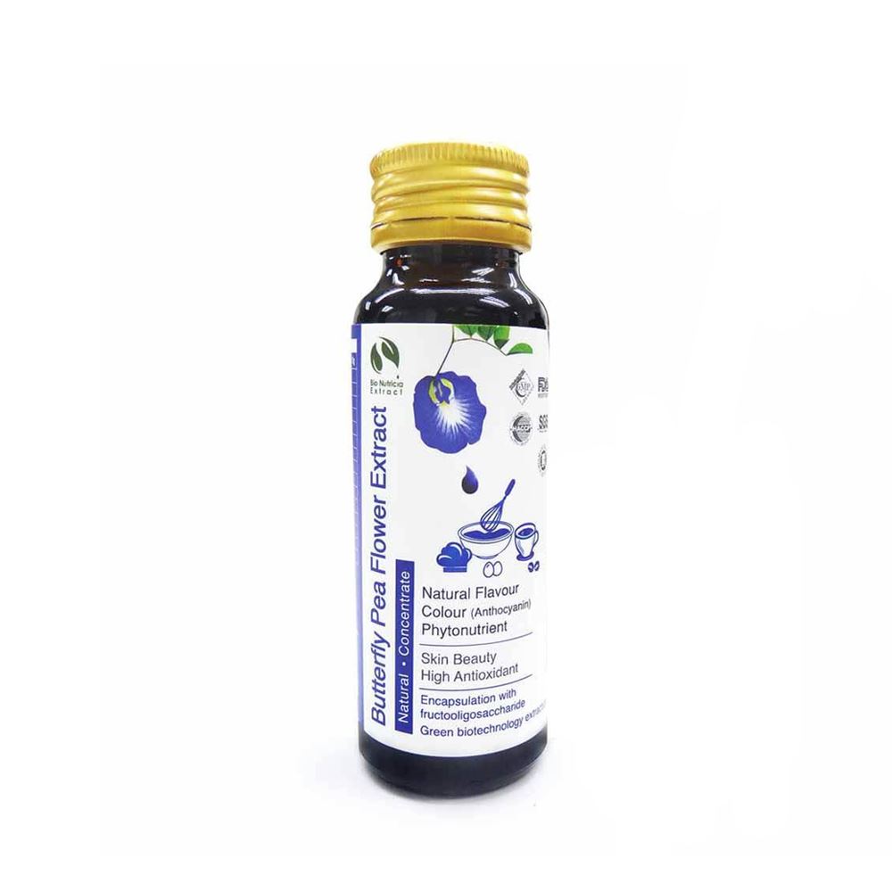 Butterfly Pea Flower (Clitoria ternatea L.) Standardized Extract Liquid Concentrate, Fresh Natural A