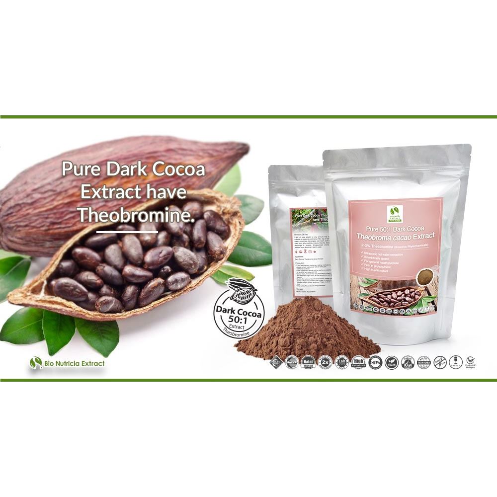 Dark Cocoa (Theobroma Cacao) Standardized Extract Powder 