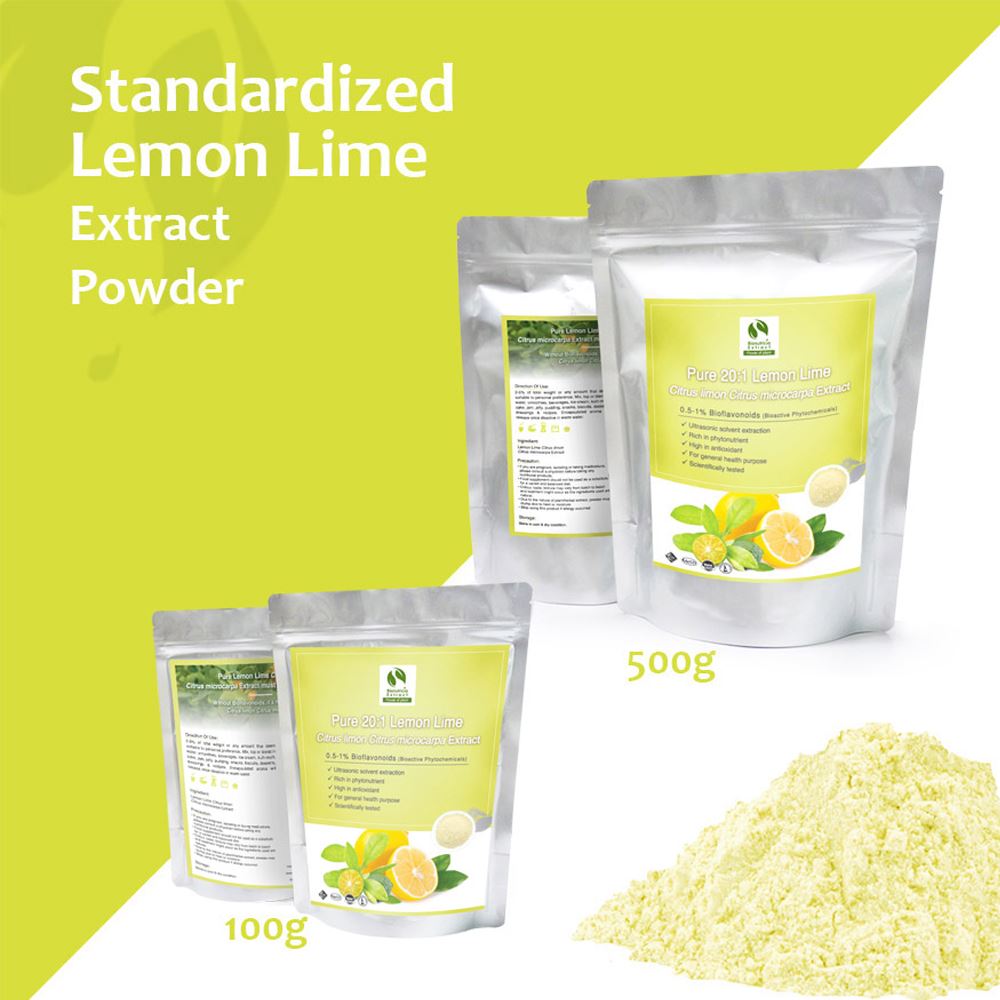 Lemon Lime (Lemon Citrus Limon & Calamansi Citrus Microcarpa) Standardized Extract Powder 