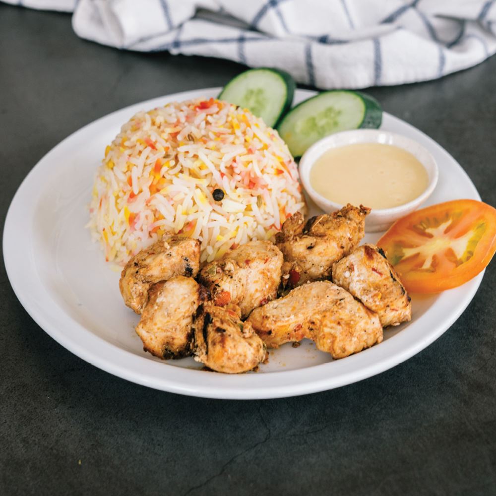Shish Tawook Grilled Chicken With Rice