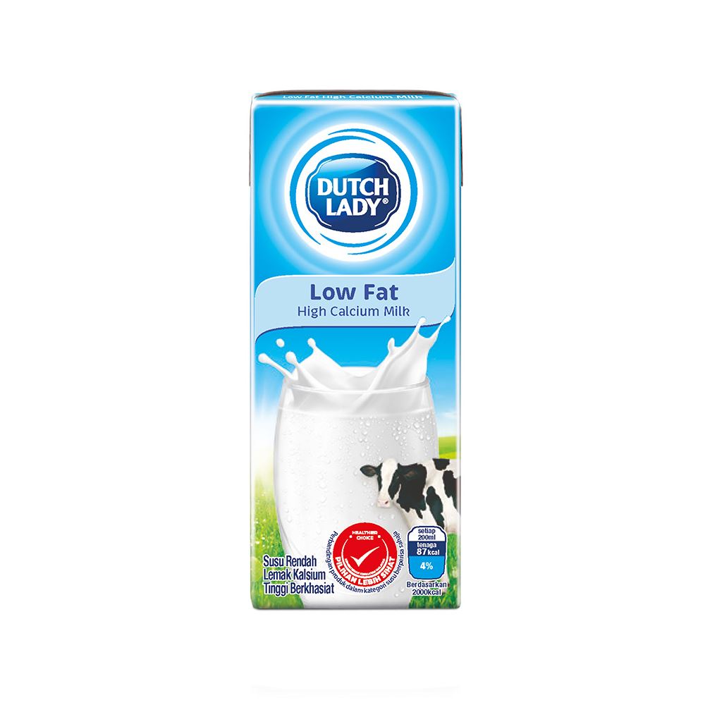 Dutch Lady UHT Low Fat Milk - 200ml
