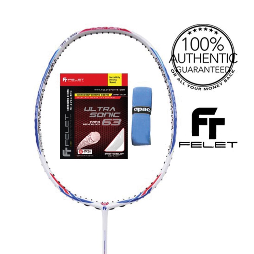 Felet TJ Power Speed Badminton Racket (C/W Felet String & Grip)