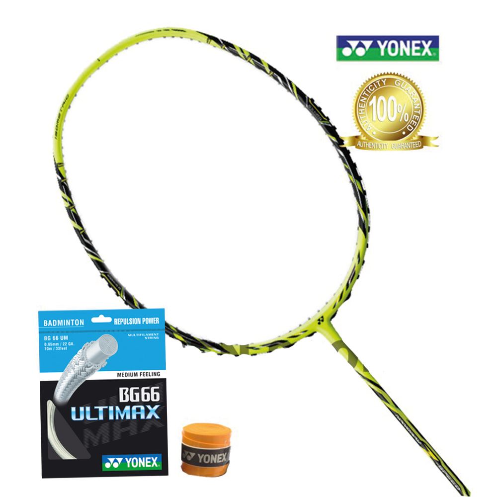 Yonex Nanoray Z-Speed Badminton Racquet Frame - Lime Yellow 3UG5 (Made in Japan)