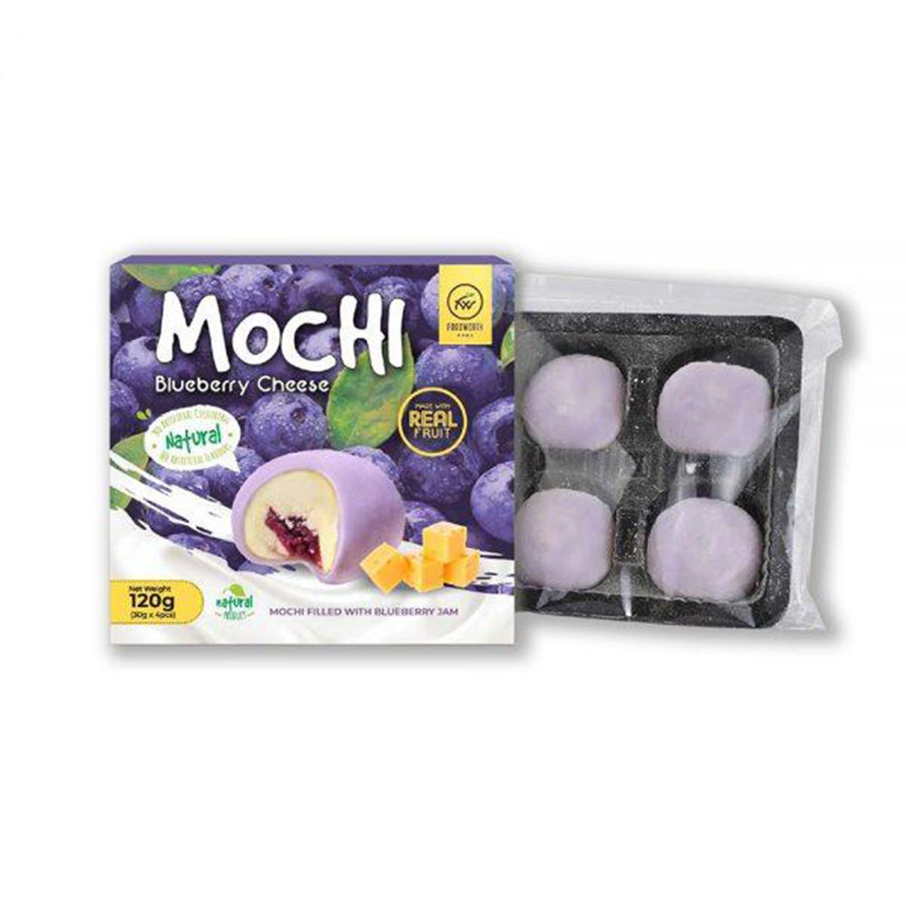 FoodWorth Blueberry Cheese Mochi - 120 G