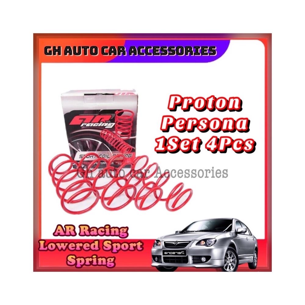 Proton Persona 2006-2015 AR Racing Sport Coil Spring Lowered Sport Spring 1Set 4Pcs | AR Racing