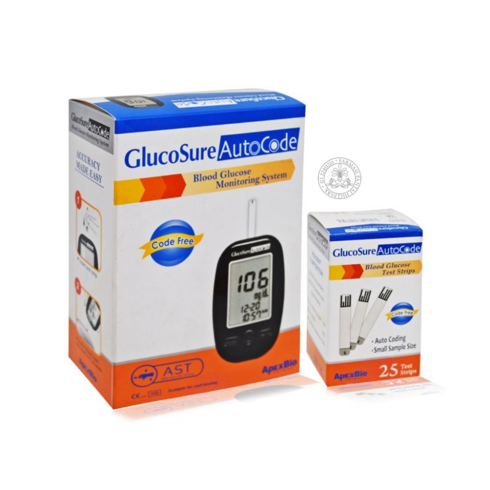 GlucoSure Autocode Blood Glucose Strip - 25s Test Strips