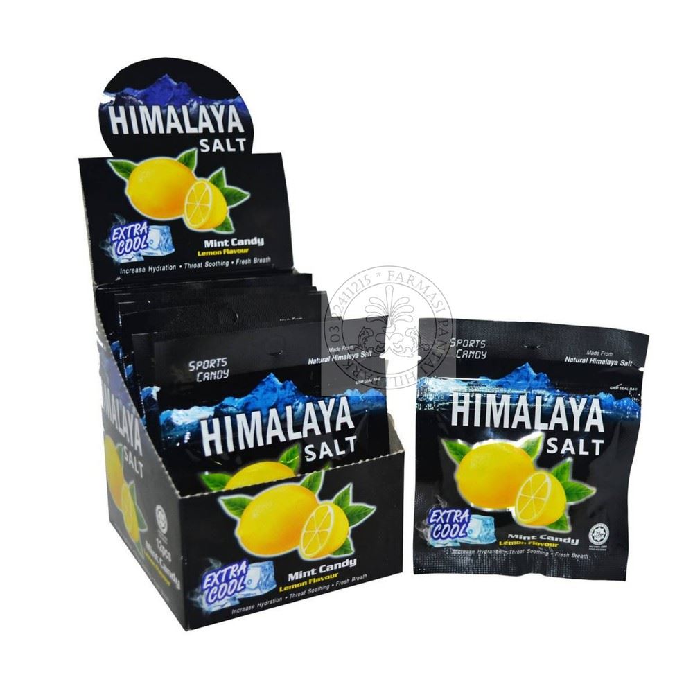 Himalaya Salt Candy Mint Lemon Flavour Sports Candy 1 box | Halal Healthcare Product Malaysia