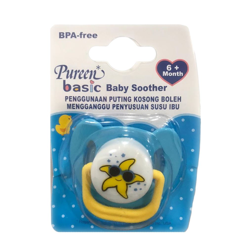 Pureen Basic Baby Soother 6+ Month | Baby Products Pantai Hillpark