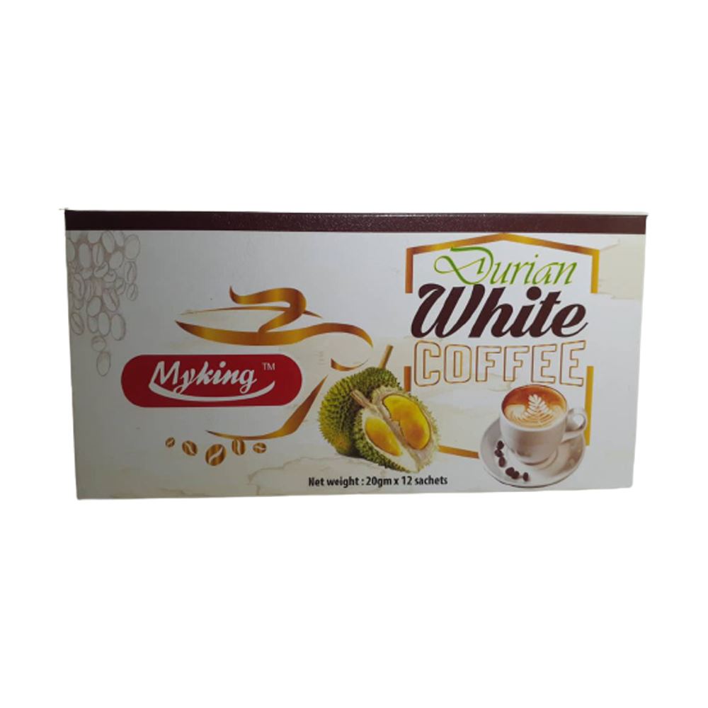 MyKing Durian White Coffee - 12 Sachets
