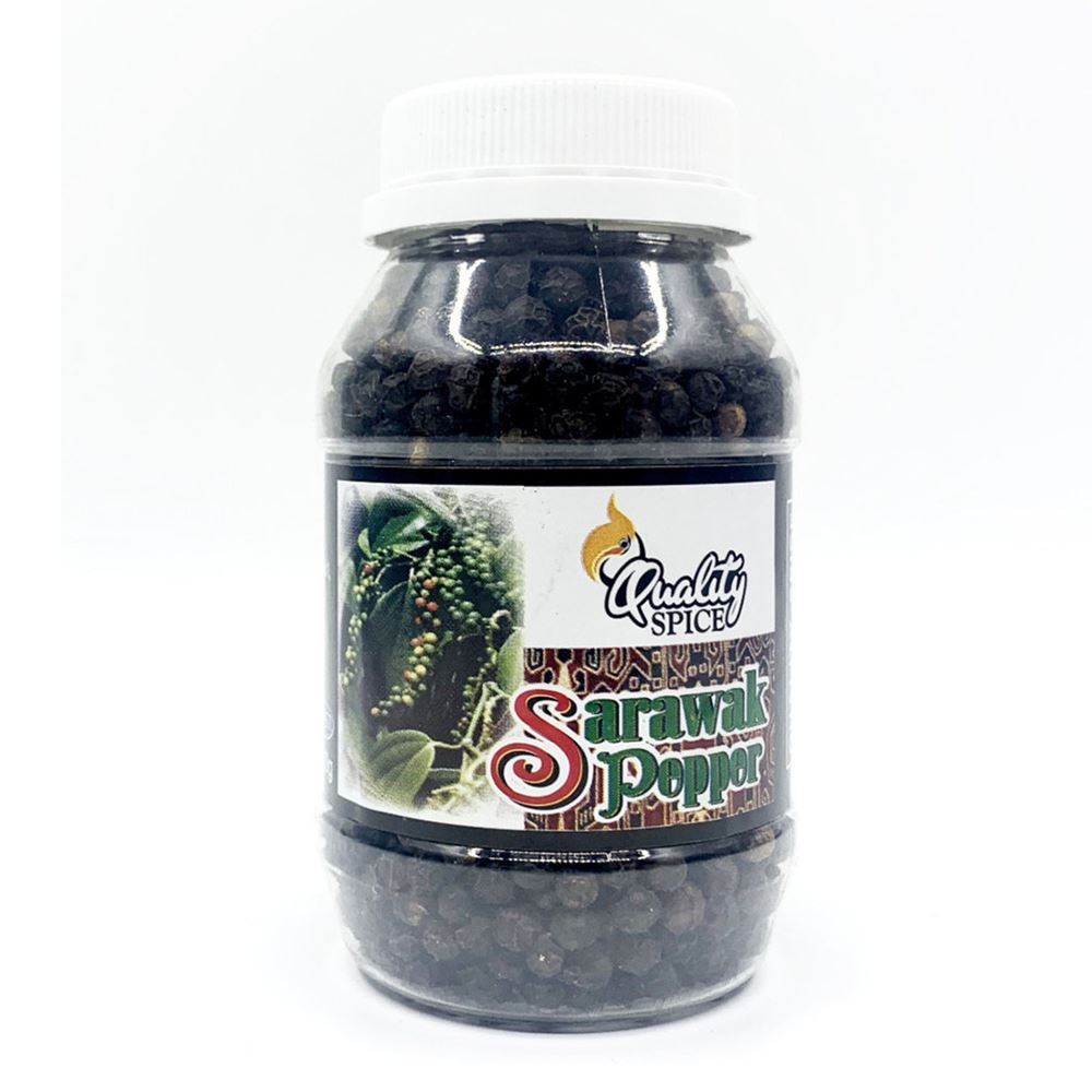 Sarawak Black Pepper Berries 100G Premium Bottle | Halal Black Pepper Supplier