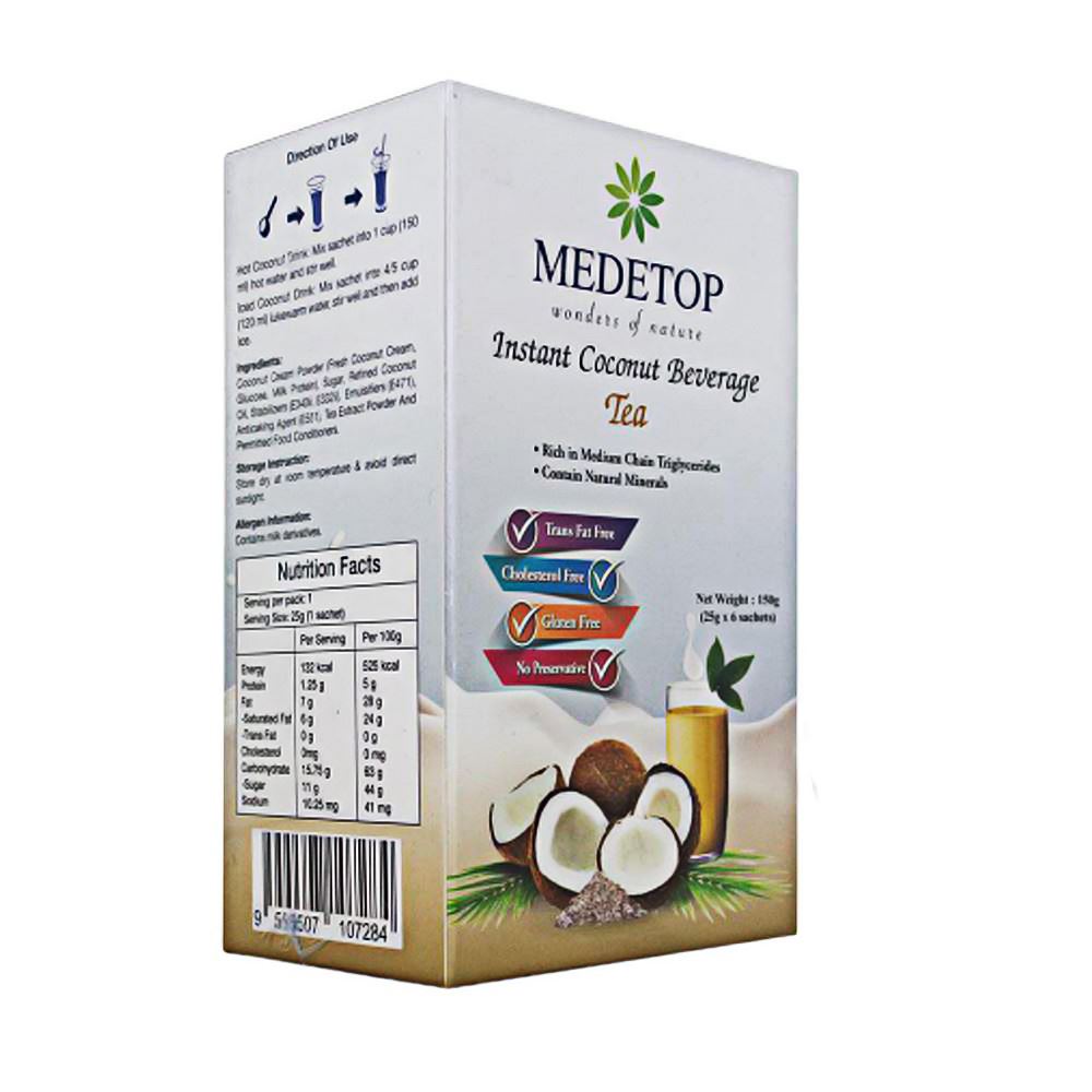 Medetop Instant Coconut Milk Tea Drink - 150g