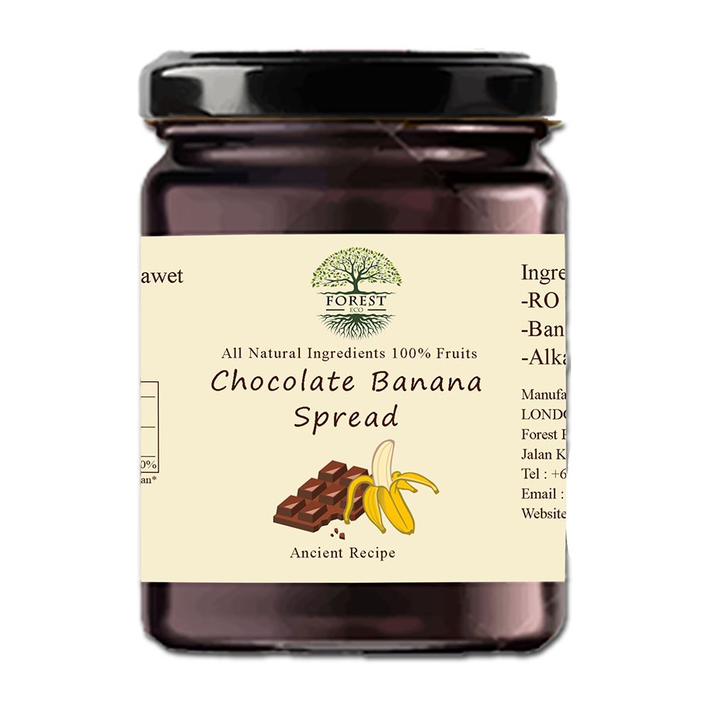 Forest Chocolate Banana Spread | Halal Sugar Free Fruit Jam