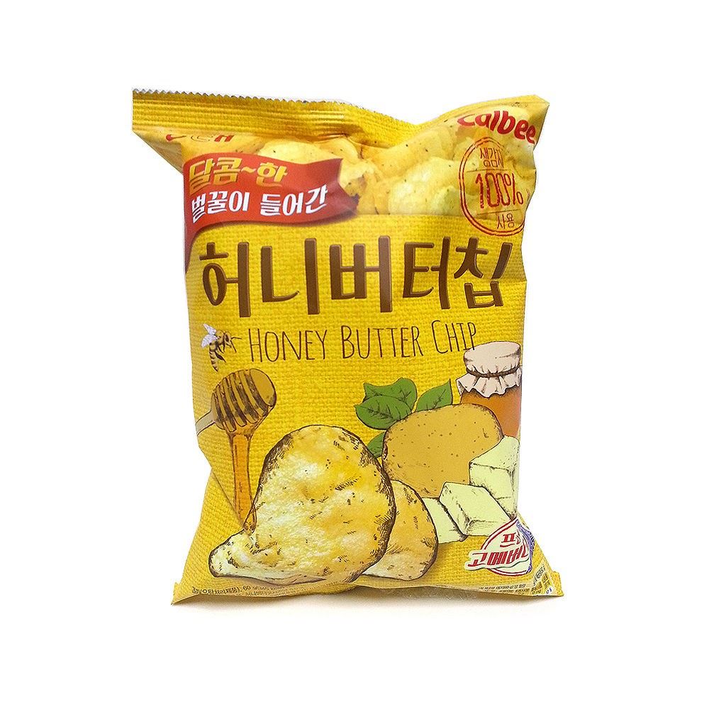 Haitai Honey Butter Potato Chips 60g 