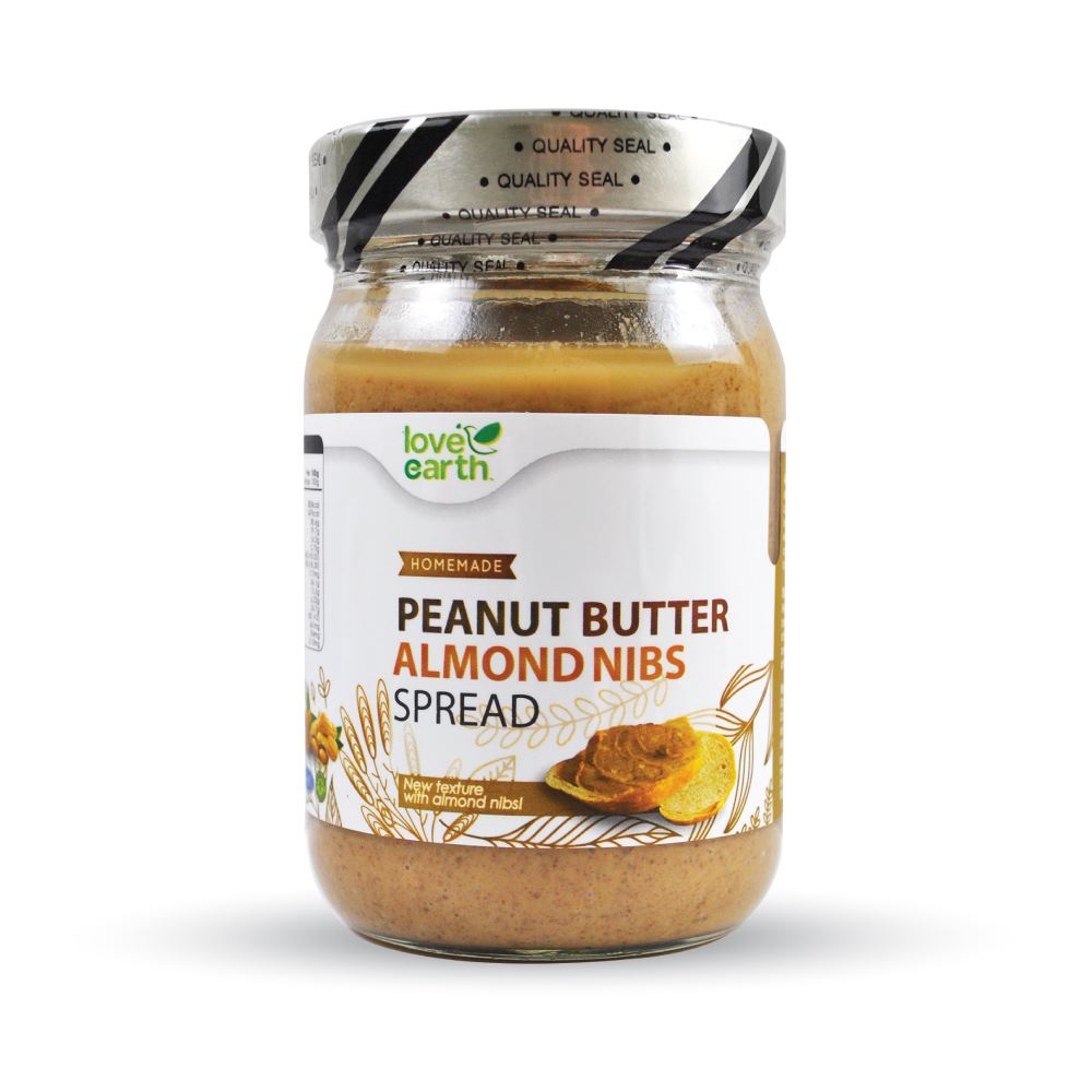 Love Earth Peanut Butter Almond Nibs Spread 350g 
