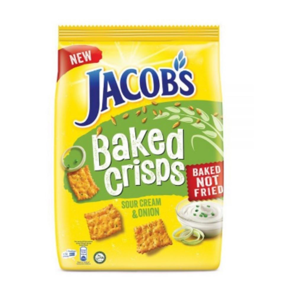 Jacob's Baked Crisps Sour Cream & Onion