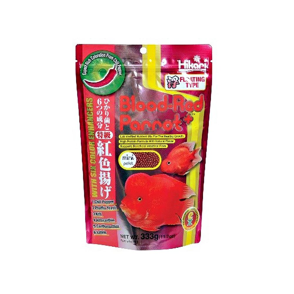 Hikari Blood Red Parrot+ Fish Food - Pellet - 333g