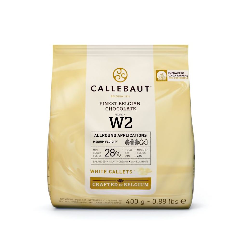 Callebaut Finest Belgian White Chocolate Chips Recipe W2 400g