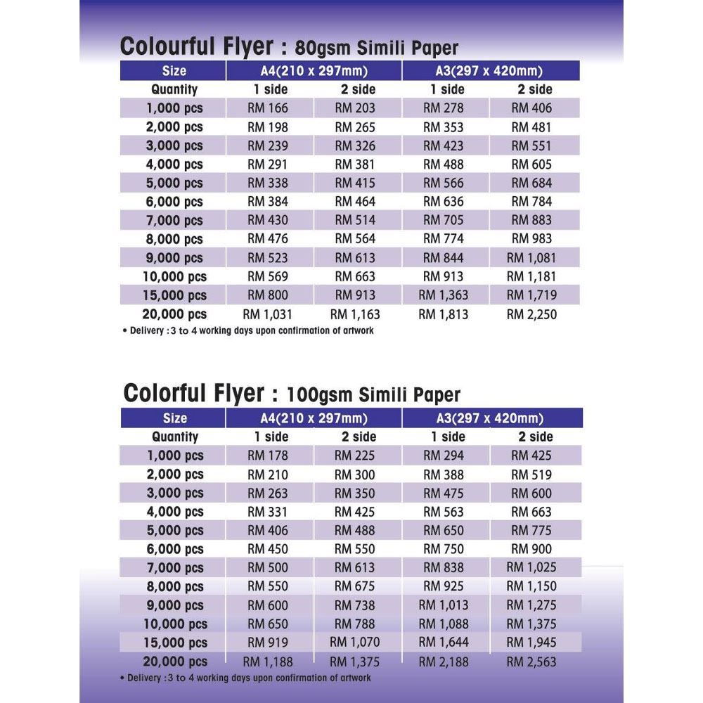 Colorful Flayer Printing