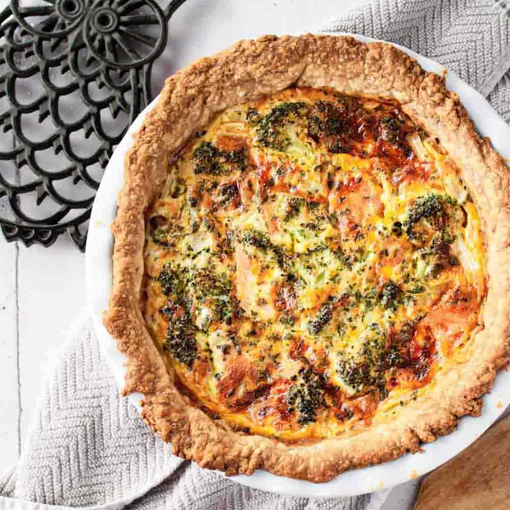 Smoked Salmon and Broccoli Quiches