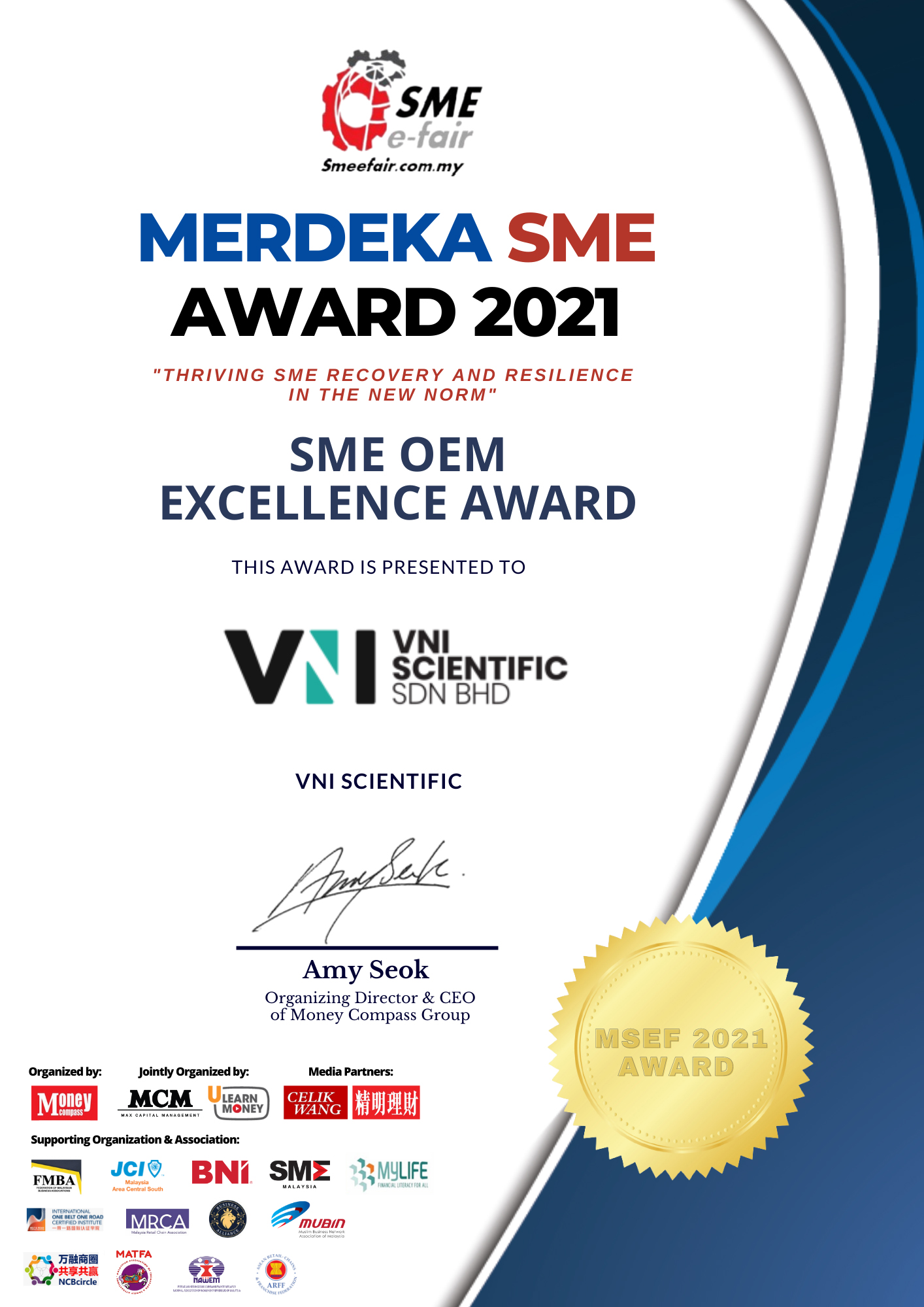 MERDEKA SME AWARD 2021 (SME OEM EXCELLENCE AWARD)