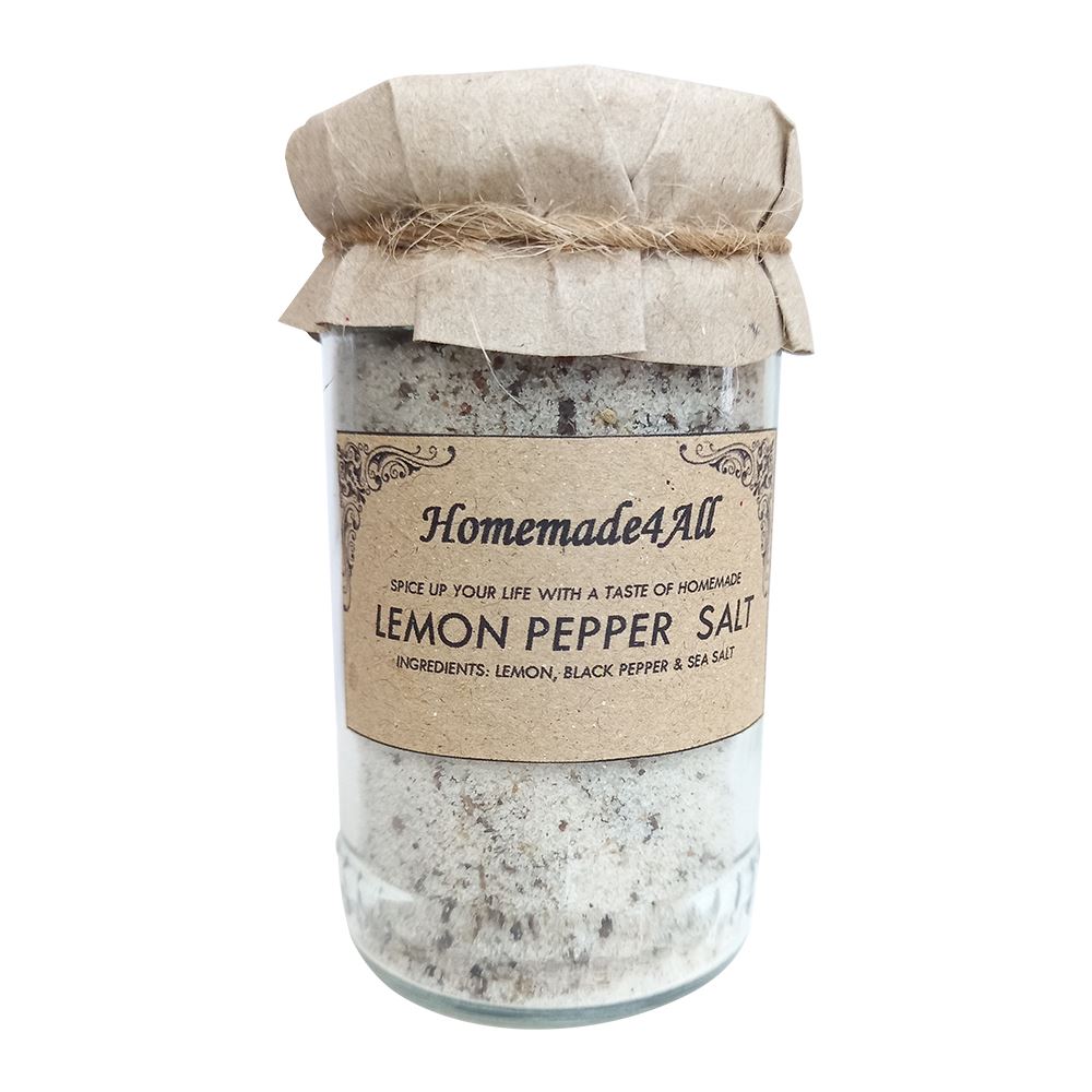 Homemade4All Lemon Pepper Salt - 190g