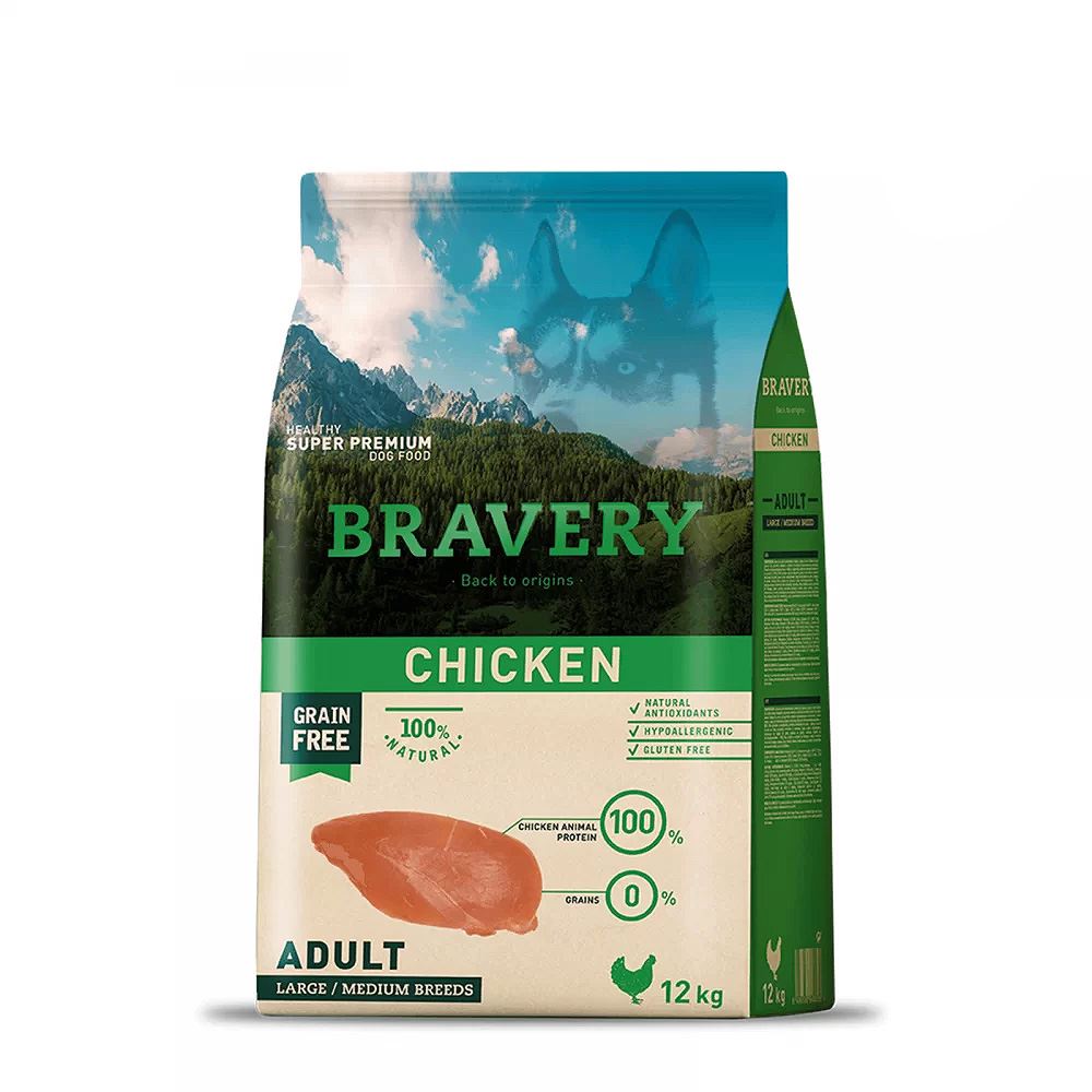 Bravery Dog Food Chicken - 12kg