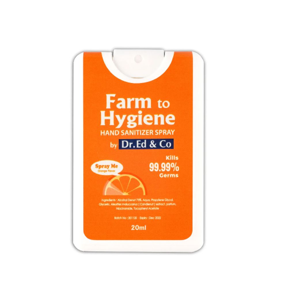 Dr. Ed & Co Farm To Hygiene Hand Sanitizer Spray (Orange) 