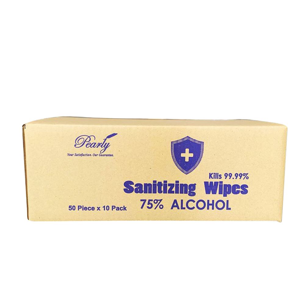 Pearly 75% Alcohol Sanitizer Wipes - 10 Pieces