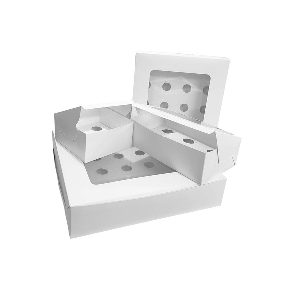Hole Cupcake White Box