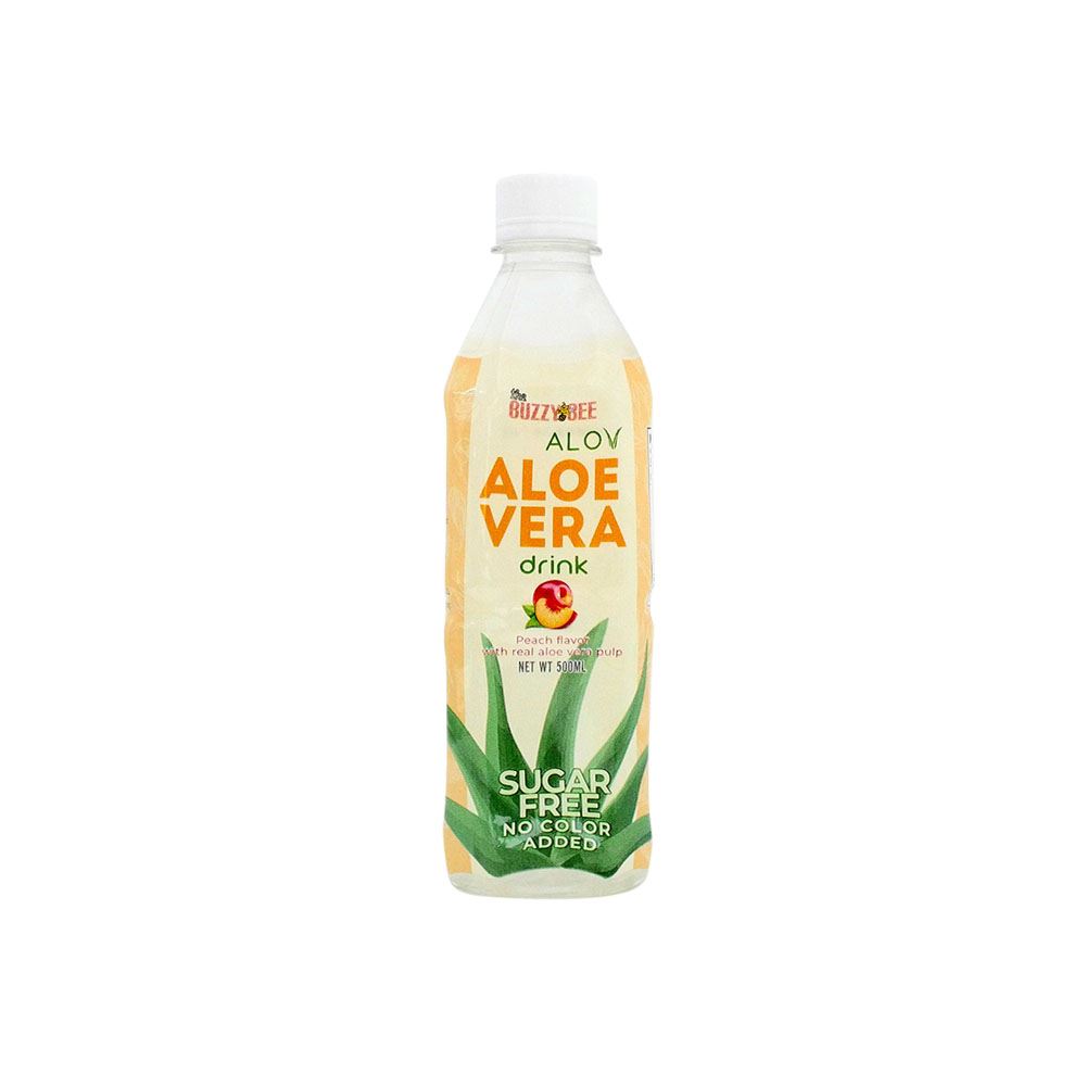 Buzzy Bee ALOV Aloe Vera Drink - Peach Flavour - 500ml