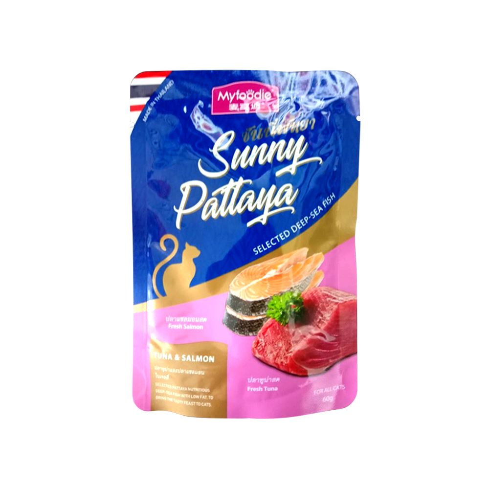 My Foodie Sunny Pattaya Cat Pouch - Tuna & Salmon 60g 