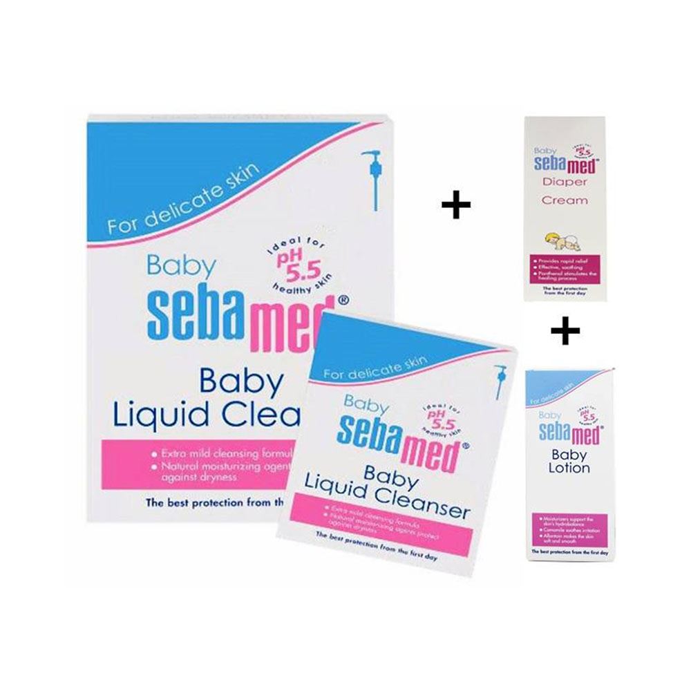Sebamed Baby Liquid Face & Body Wash 1000ml + 200ml 