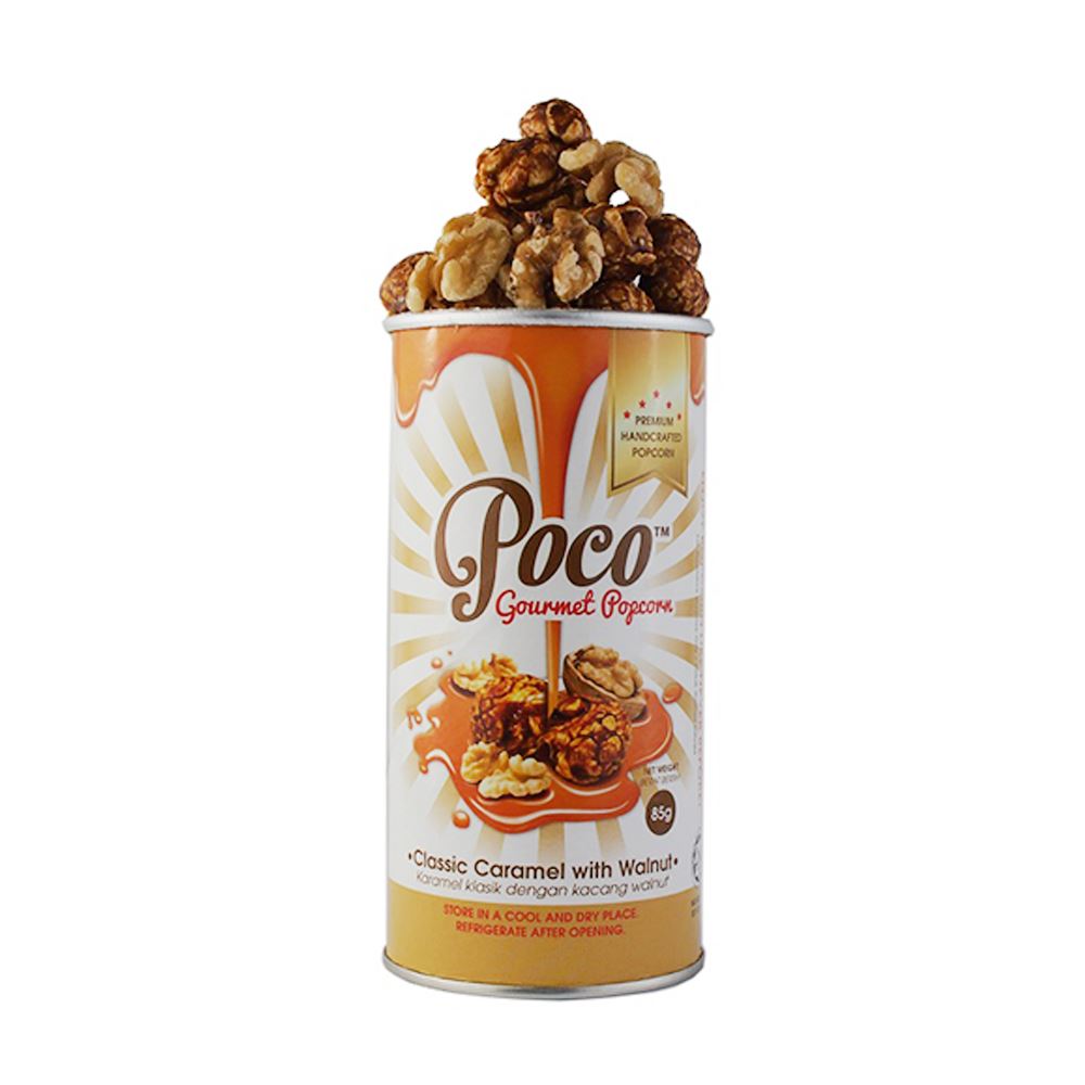 Poco Gourmet Popcorn Classic Caramel with Walnut 85 grams 