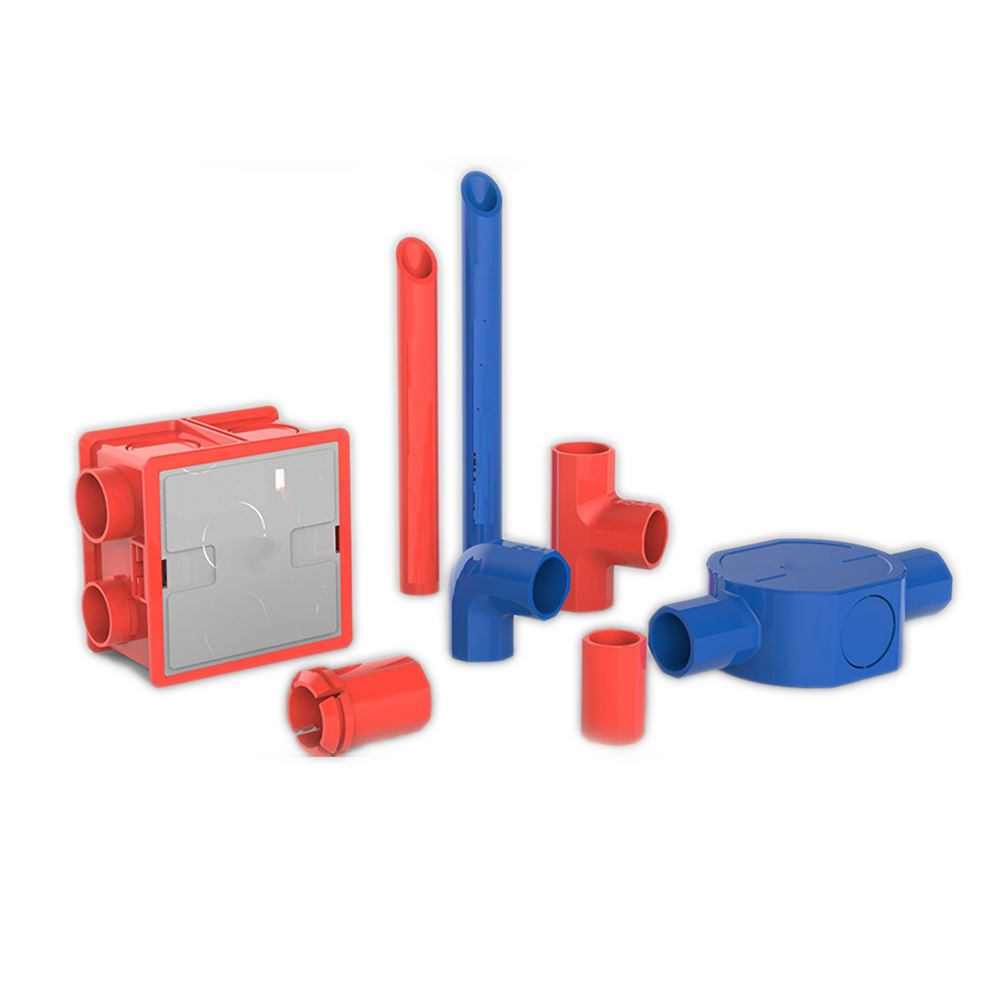 PVC-U Insulating Electrical Conduit System (JG – Red/Blue)