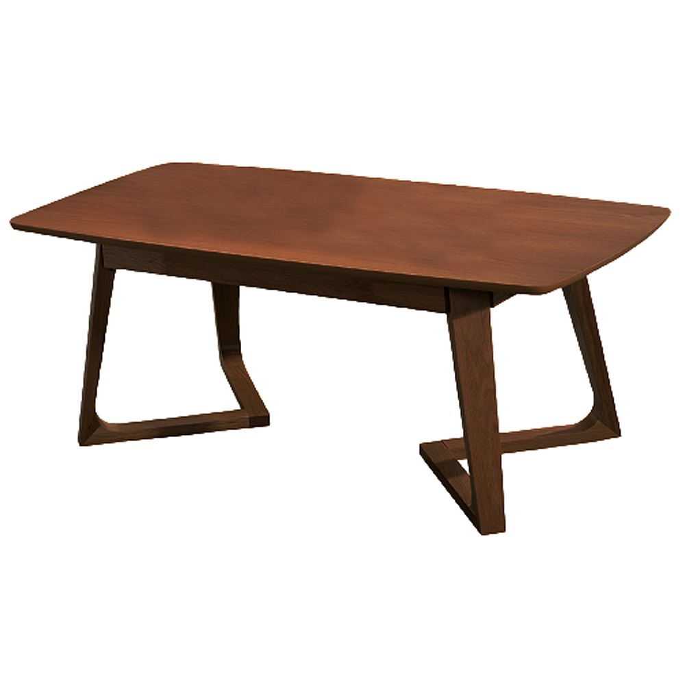 Alissa Wooden Coffee Table – Walnut Color