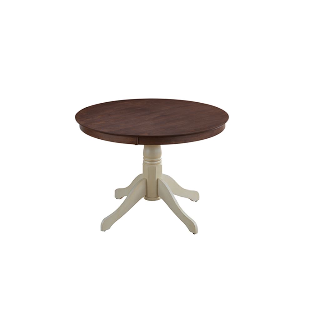 Milan Wooden Round Table - Brown Color