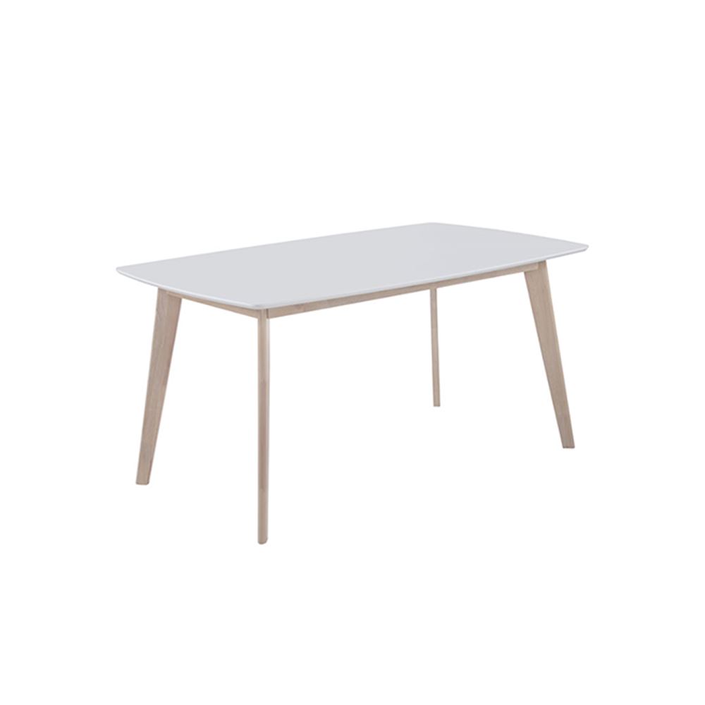 Morocco Wooden Dining Table - Walnut White Color