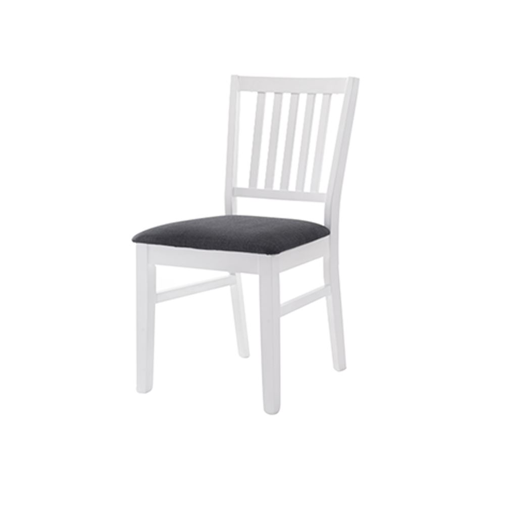 Sandham Wooden Dining Chair - White Colo