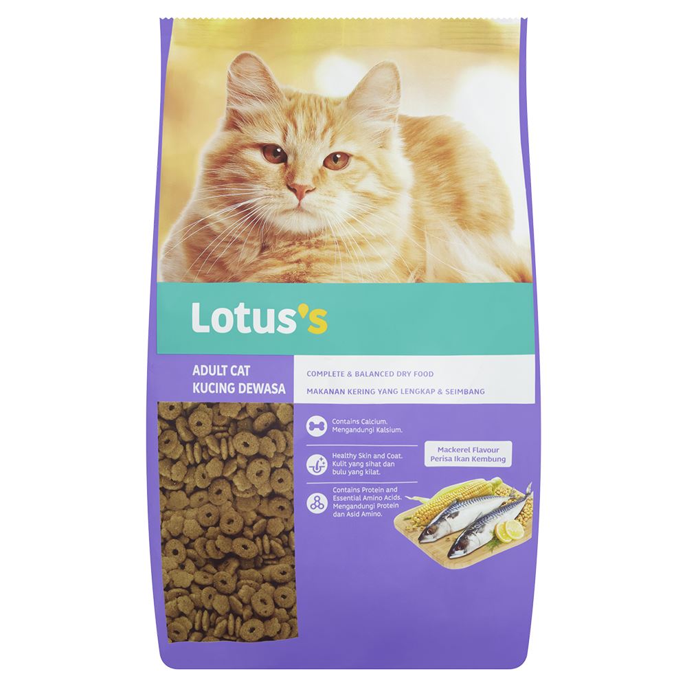 Lotuss Adult Cat Food Mackerel Flavour 1.3kg
