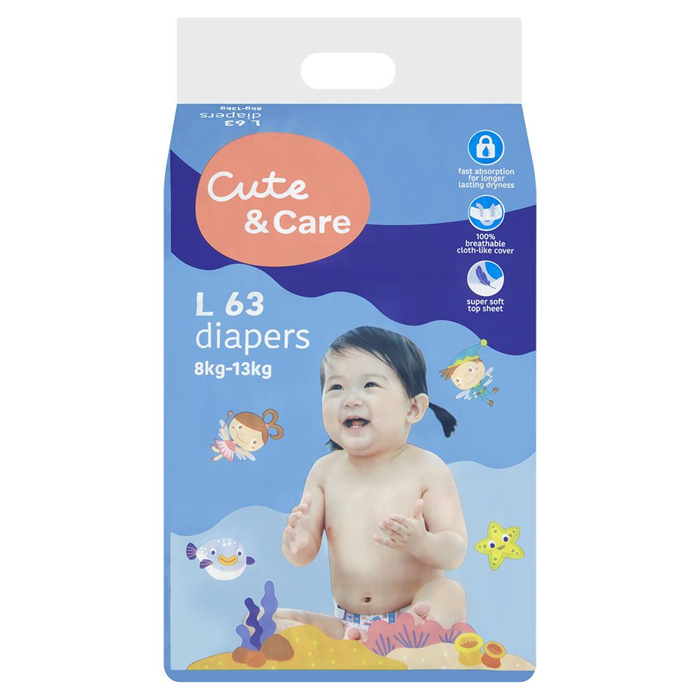 Cute & Care Baby Tape Diaper L 63