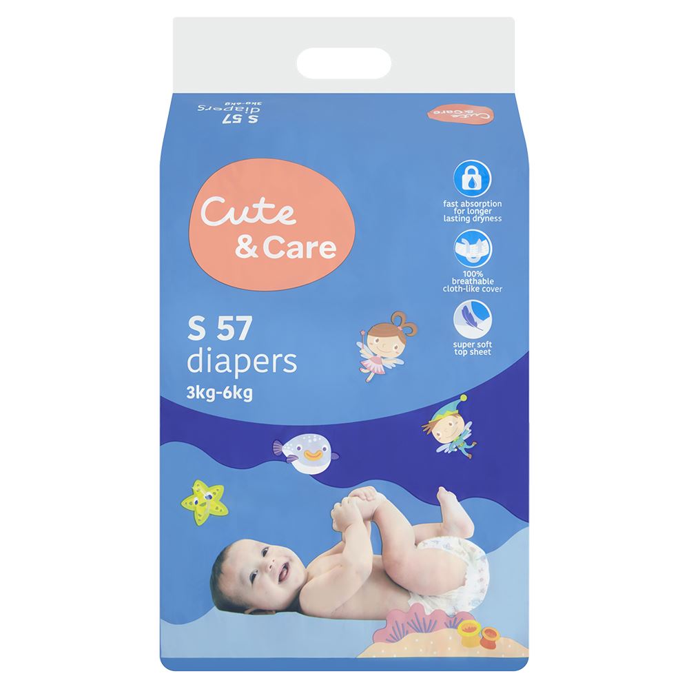 Cute & Care Baby Tape Diaper S 57