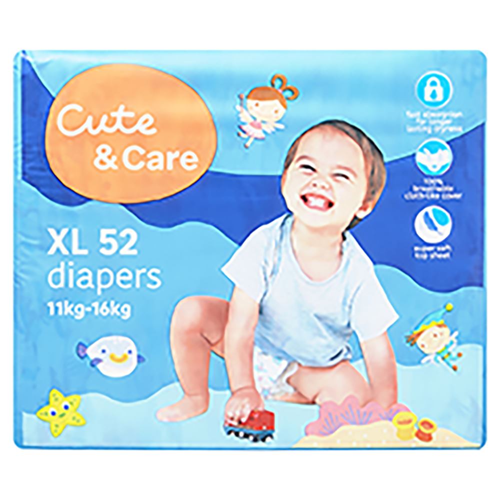 Cute & Care Baby Tape Diaper XL 52