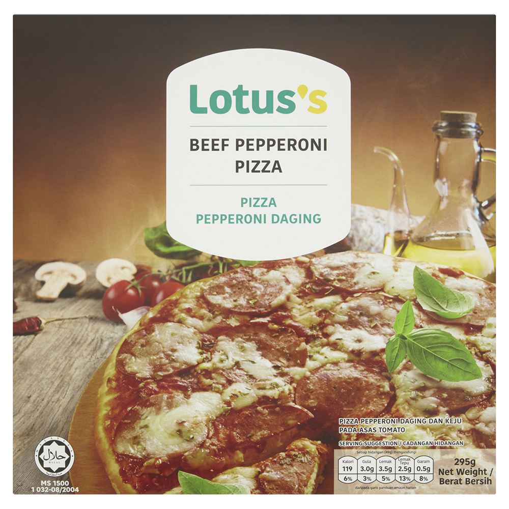 Lotuss Beef Pepperoni Pizza 295g