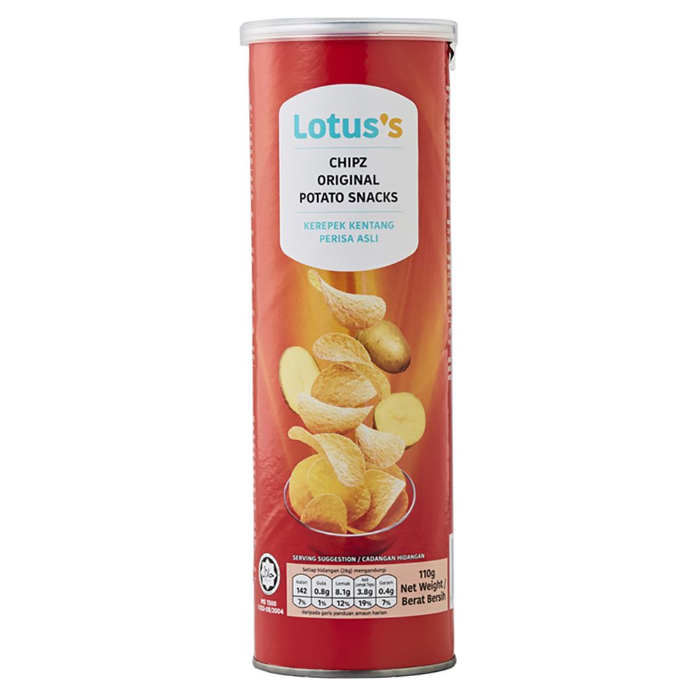 Lotuss Chipz Original Potato Snacks 110g 