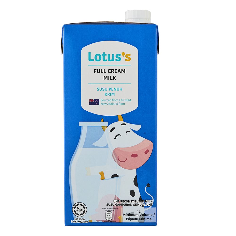 Lotuss Full Cream Milk Uht 1L