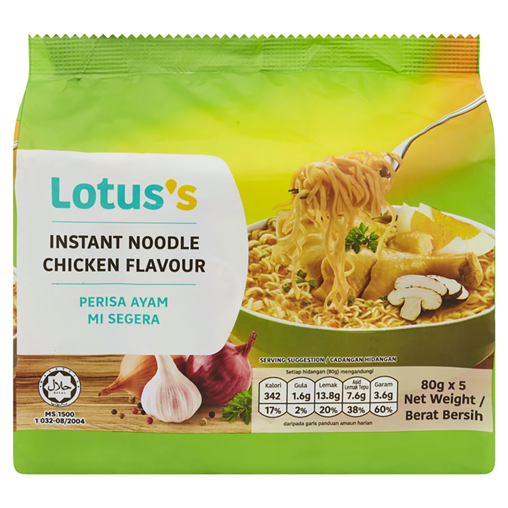 Lotuss Instant Noodle Chicken Flavour 5 x 80g