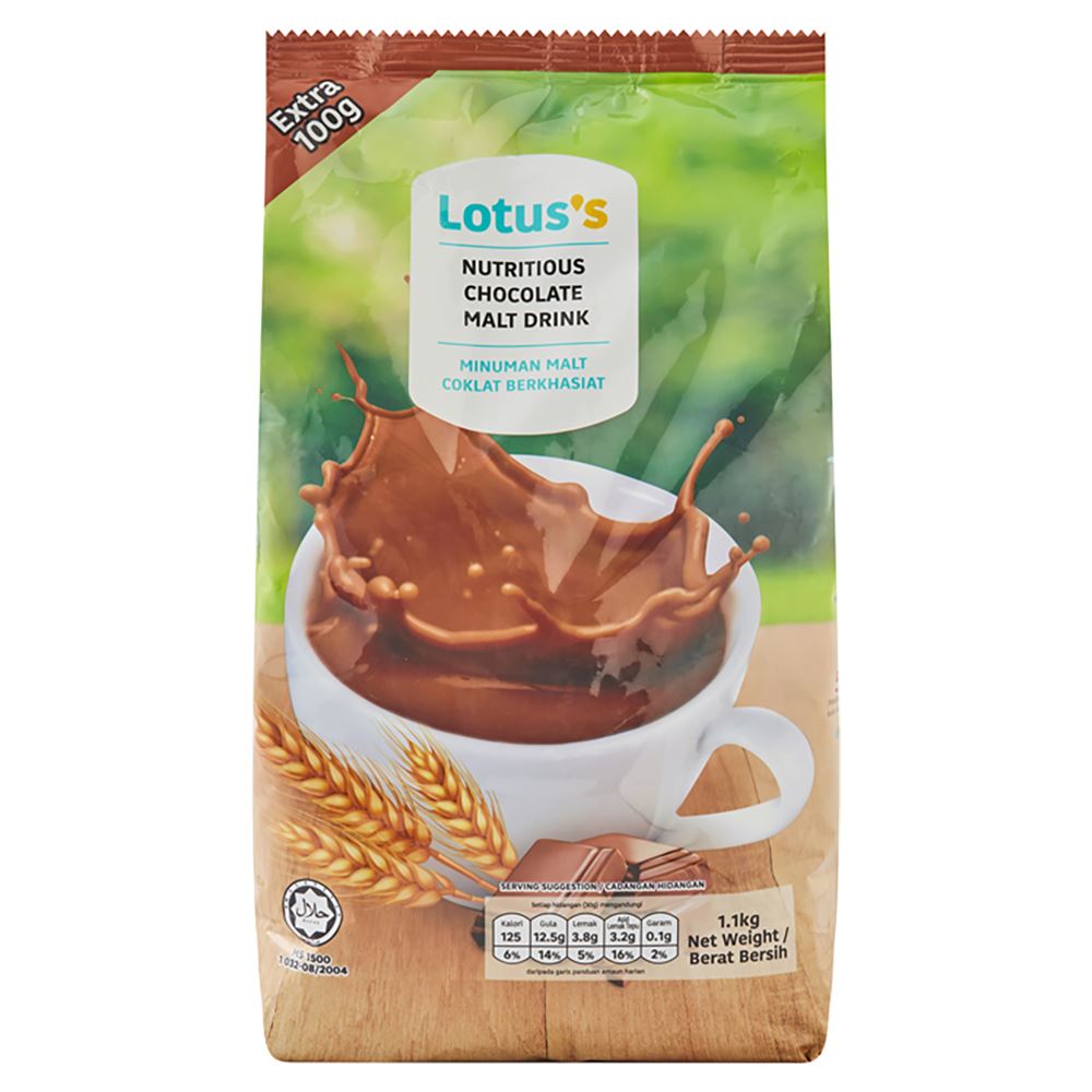 Lotuss Nutritious Chocolate Malt Drink 1.1kg