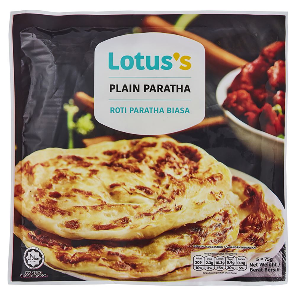 Lotuss Plain Paratha 5's x 75g 
