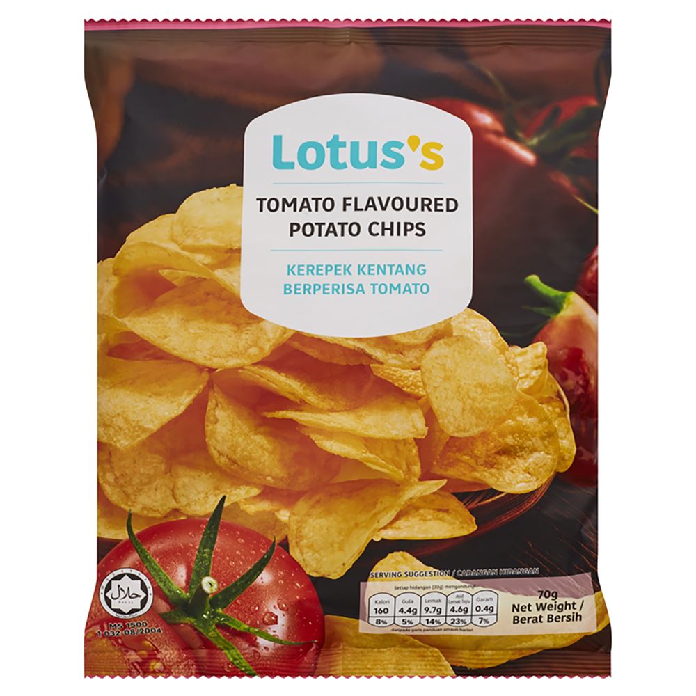 Lotuss Tomato Flavoured Potato Chips 70g 