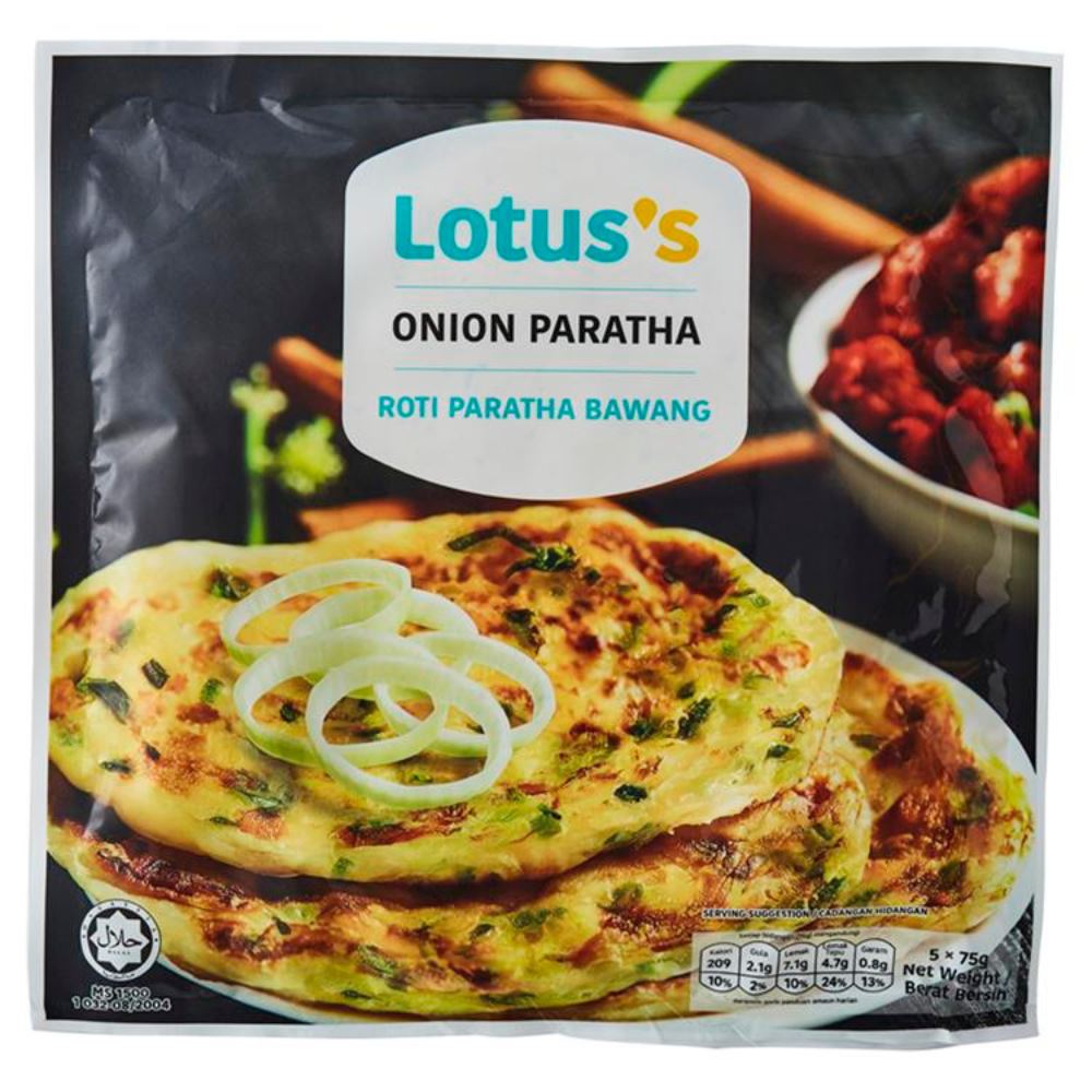 Lotuss Onion Paratha 5's x 75g